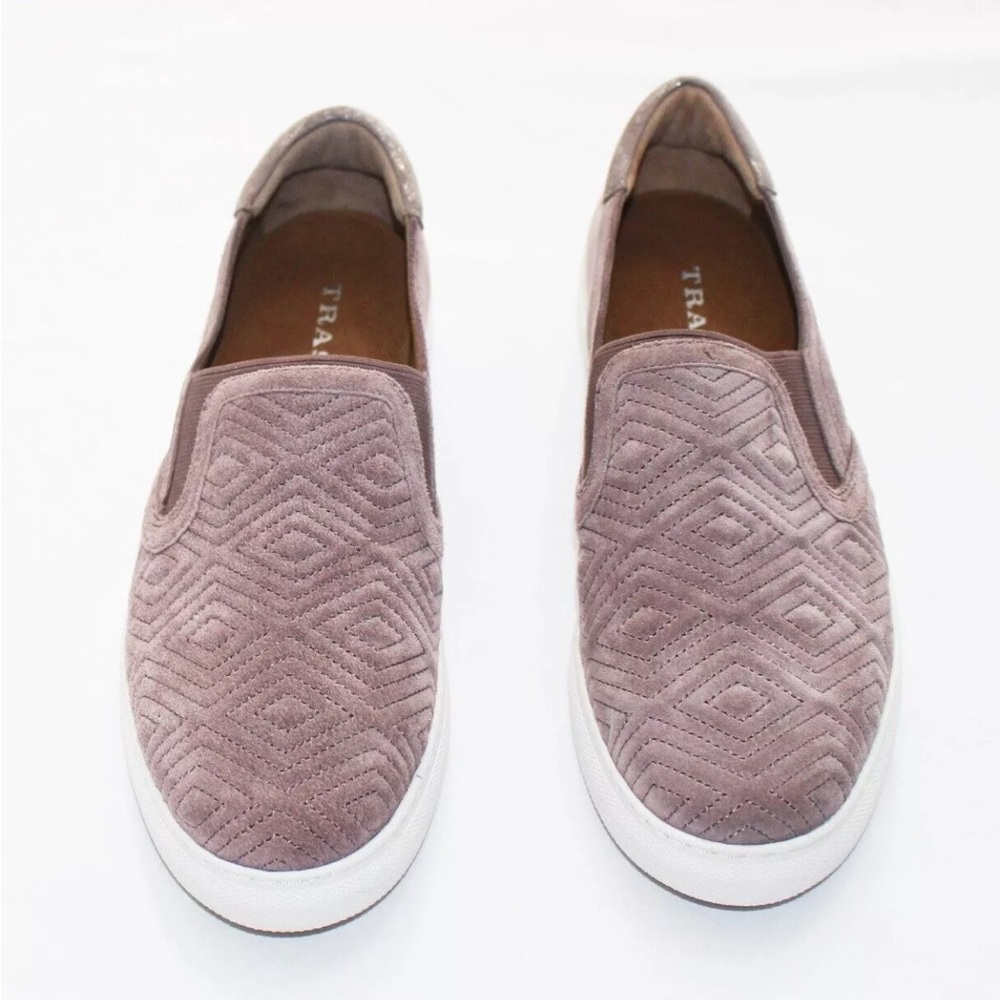 NWOT Trask Quilted Suede Slip-On Loafers, Women’s Size 8.5